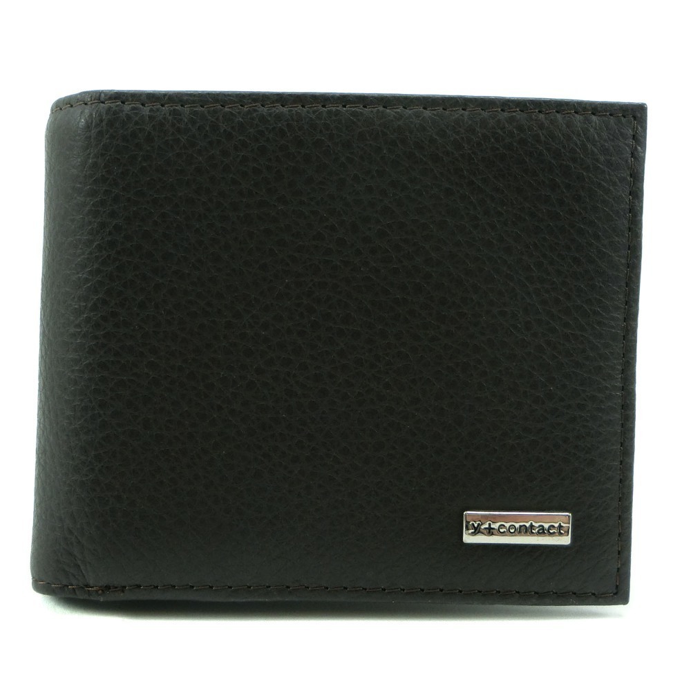 Other Leather Bifold Wallet Brown Leather Short Wallet